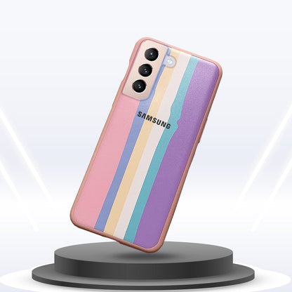 Galaxy S21 Plus Rainbow Liquid Silicone Logo Case
