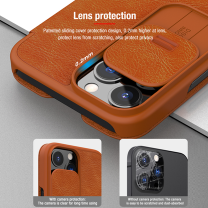 iPhone 13 Series - Camera Protection Leather Flip Case