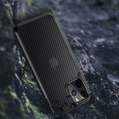 iPhone 12 Opaque Matte Carbon Fiber TPU Armor Case