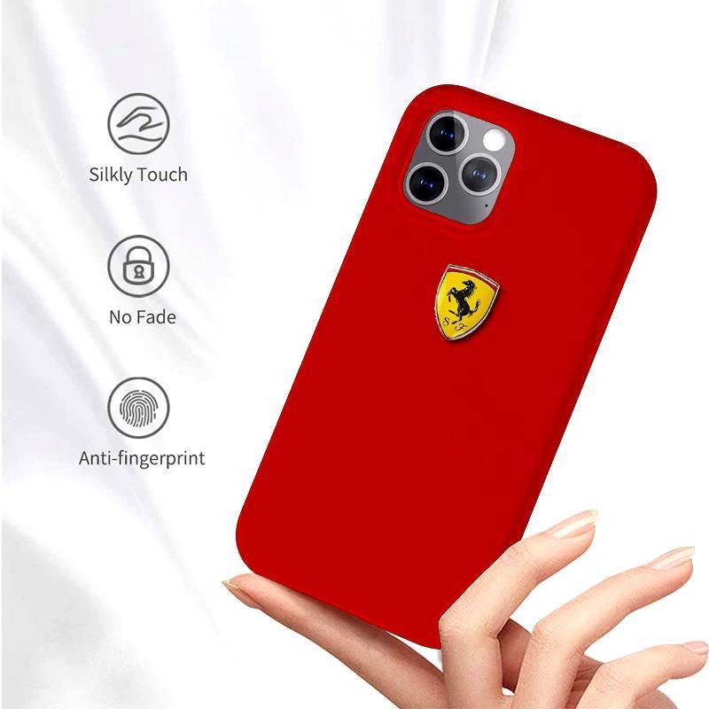 Ferrari ® iPhone 12 Pro Max Rigid Smooth Sleek Silicone Case