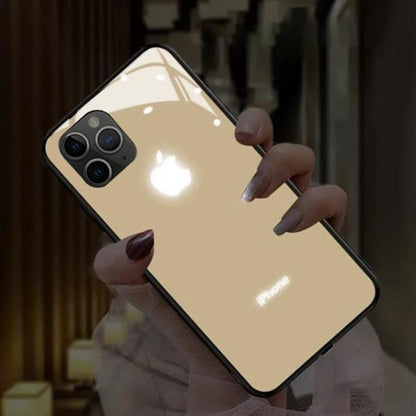 iPhone 12 Pro Max LED Logo Glass Back Case