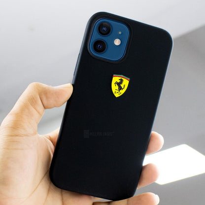 Ferrari ® iPhone 12 Rigid Smooth Sleek Silicone Case