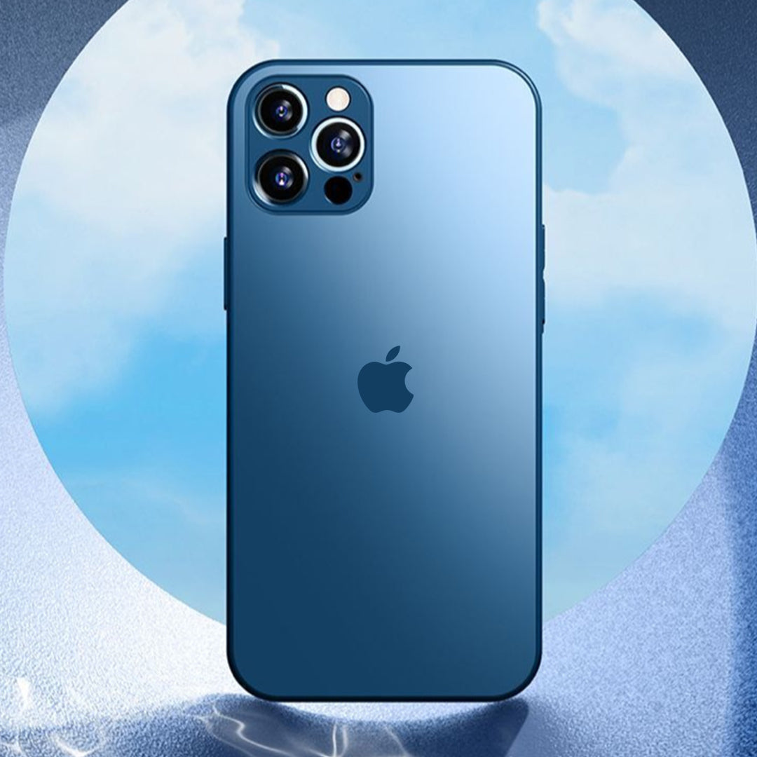iPhone 14 Plus Matte Glass Camera Lens Shell Case
