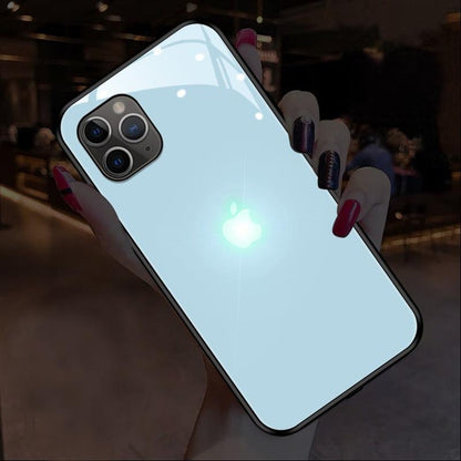 iPhone 12 Pro Max LED Logo Glass Back Case