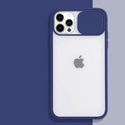 iPhone Series Camera Lens Slide Protection Matte Case