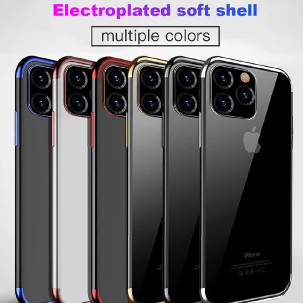 iPhone 11 Electroplating Silicone Transparent Glitter Case