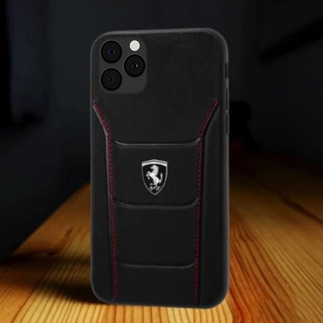 Ferrari ® iPhone 11 Pro Genuine Leather Crafted Limited Edition Case