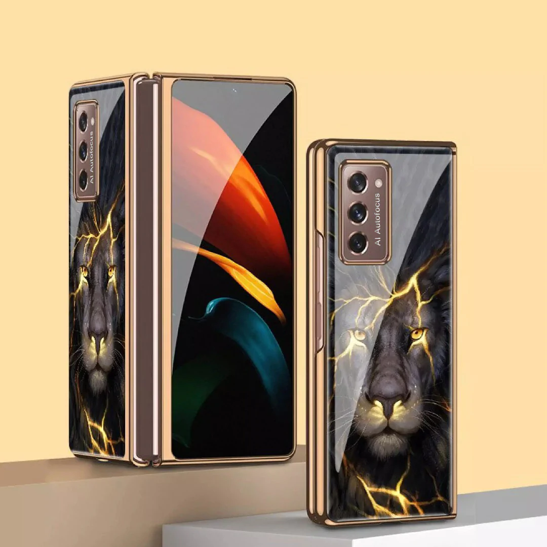 Samsung Galaxy - Lion Pattern Acrylic Glass Case