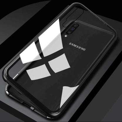 Galaxy M40 Electronic Auto-Fit Magnetic Transparent Glass Case