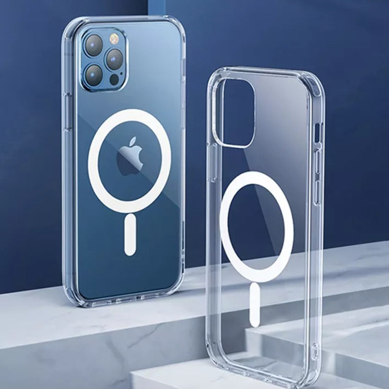 iPhone 14 Series Anti-Knock TPU Transparent MagSafe Case