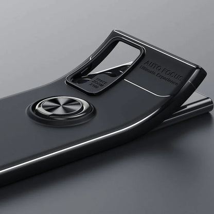 Galaxy S21 Ultra Metallic Finger Ring Holder Matte Case