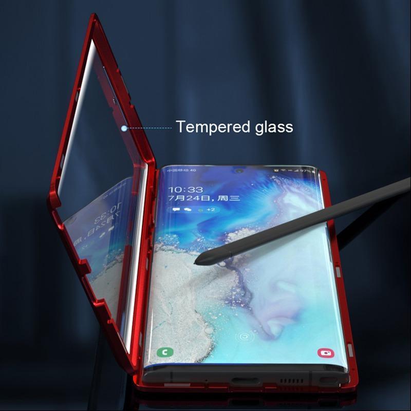 Samsung Galaxy Note Series (Front+ Back) Glass Magnetic Case