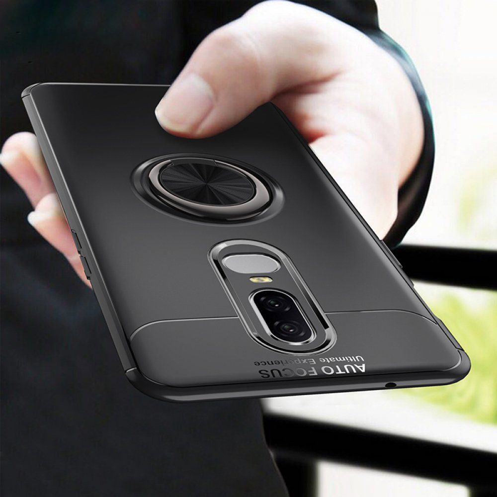 OnePlus Series Metallic Finger Ring Holder Matte Case