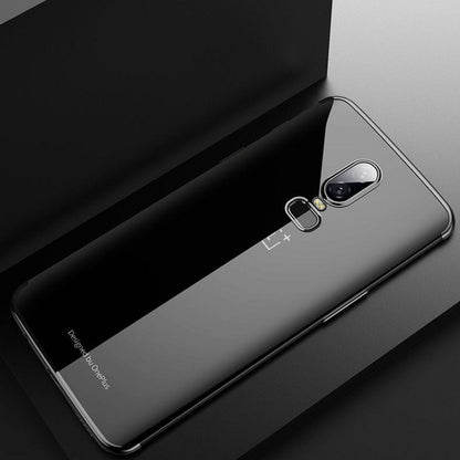 OnePlus 6 Premium Electroplating Silicone Transparent Glitter Case