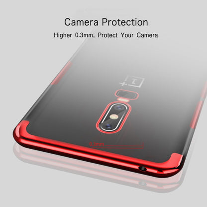 OnePlus 6 Premium Electroplating Silicone Transparent Glitter Case