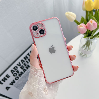 iPhone 13 Series Luxury Electroplating Clear Camera Protective Soft TPU Case