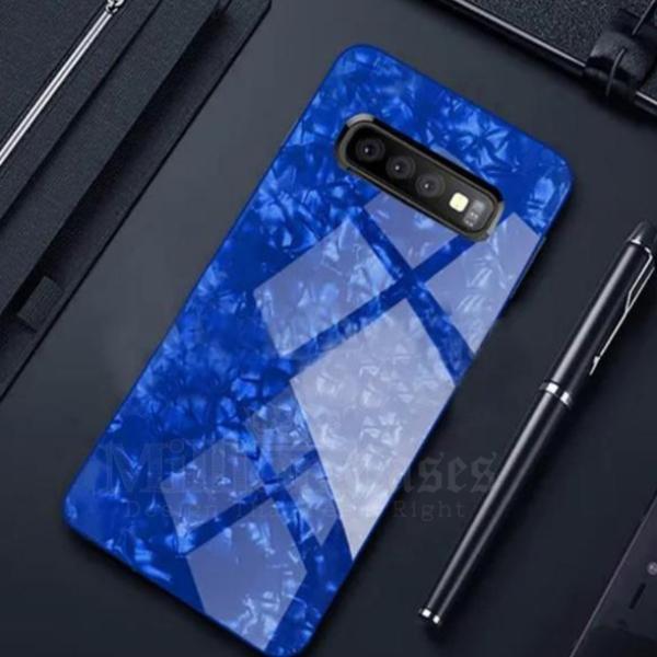 Galaxy S10 Dream Shell Textured Marble Case