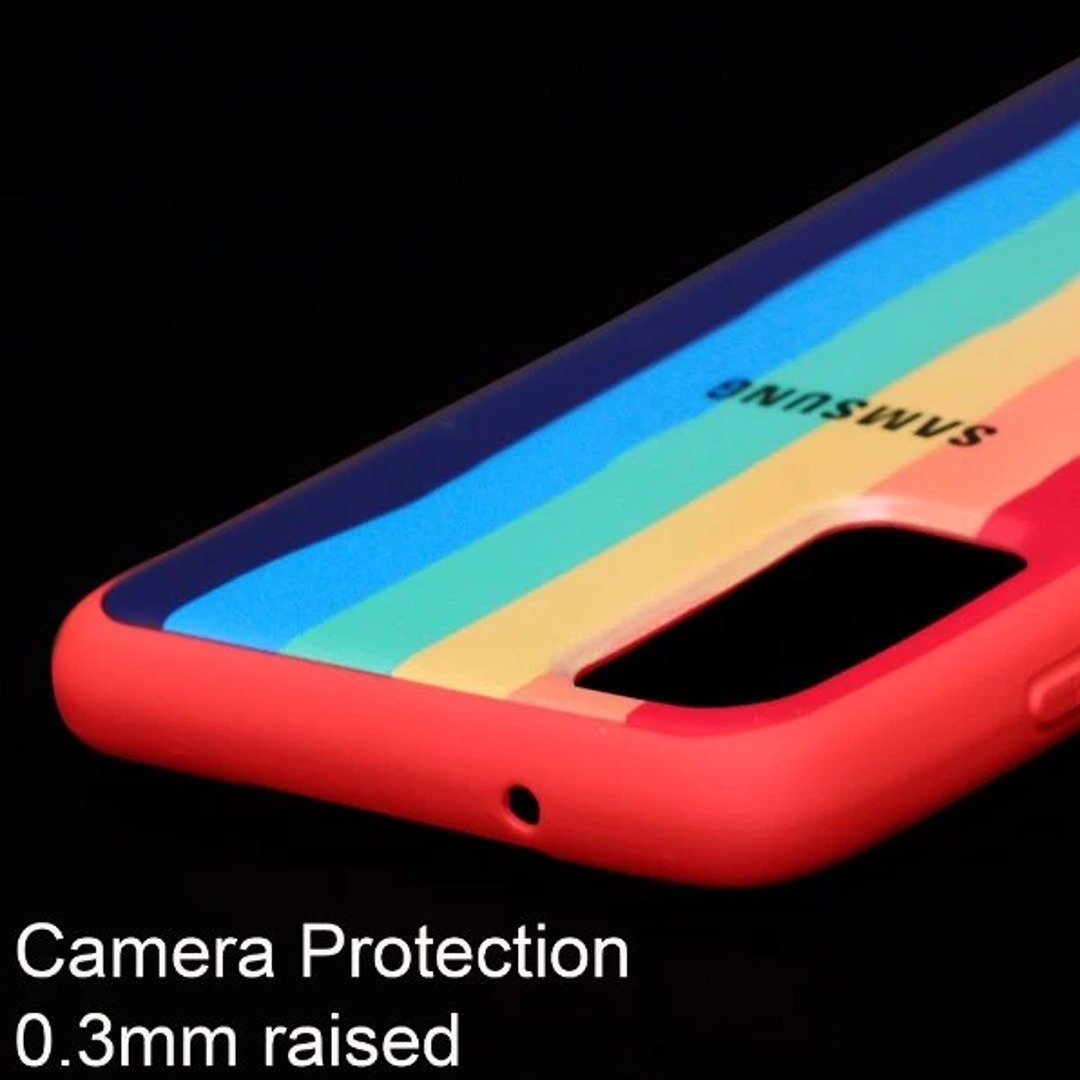 Galaxy A52 Rainbow Liquid Silicone Logo Case