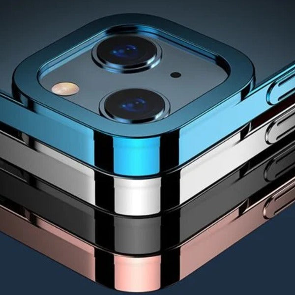 iPhone 13 Pro Max Transparent Glitter Edge Bumper Case